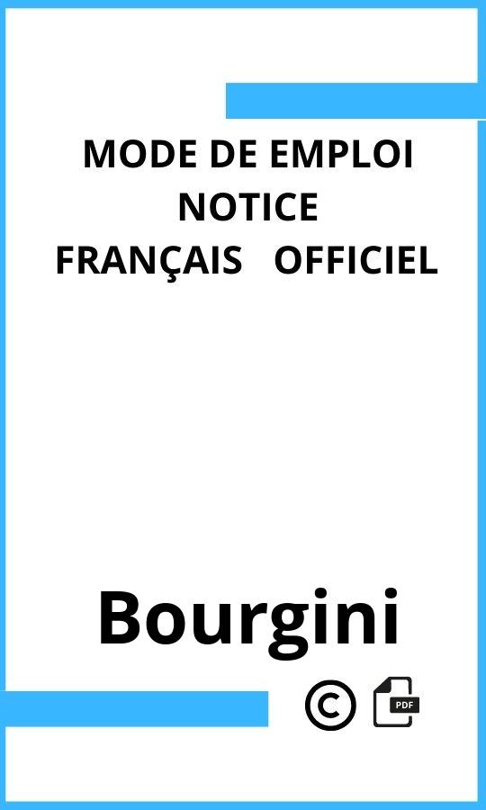 Bourgini  Mode d'emploi Français