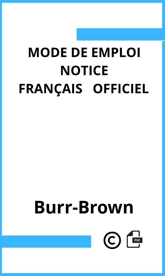 Mode d'emploi four  Burr-Brown Français