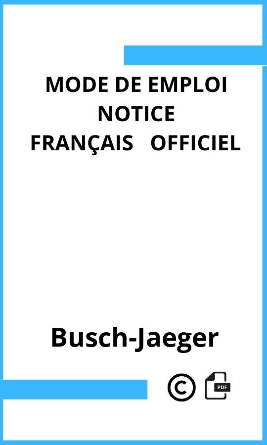 Mode d'emploi four Busch-Jaeger  Français