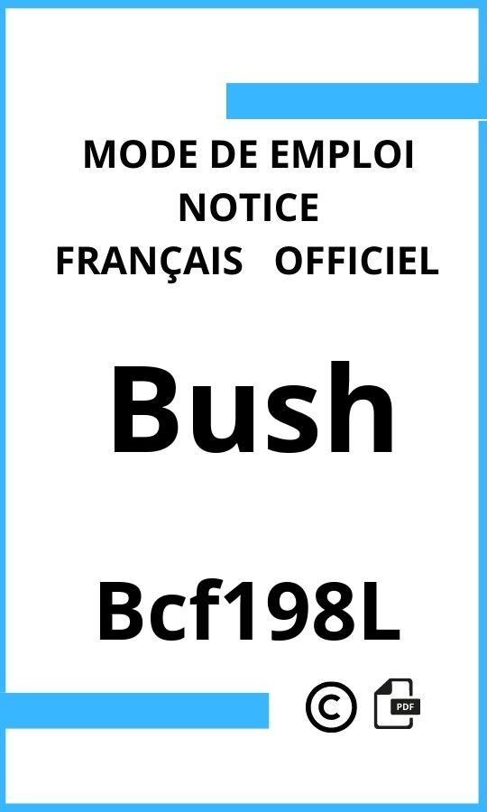 Mode d'emploi four Bush Bcf198L Français