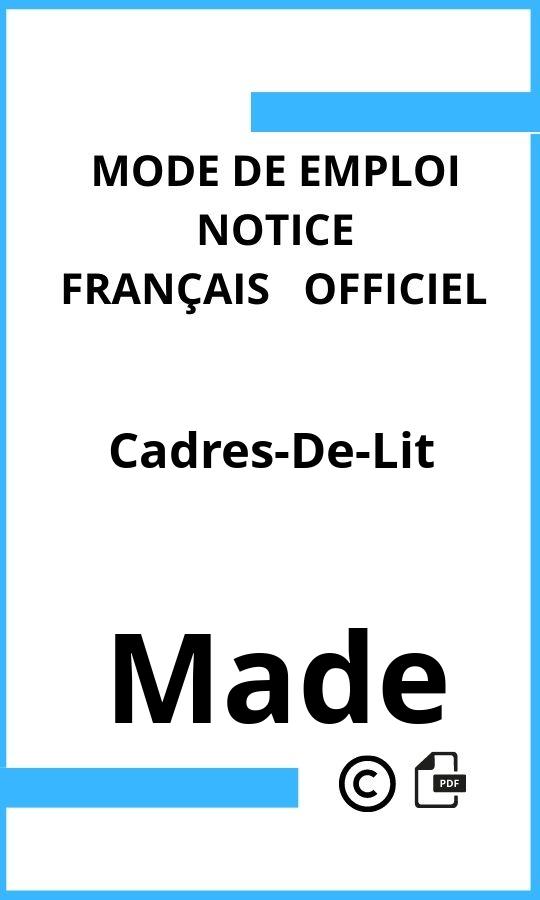 Cadres-De-Lit Made Mode d'emploi Français