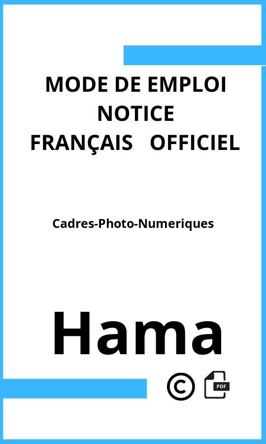 Mode d'emploi four Cadres-Photo-Numeriques Hama Français