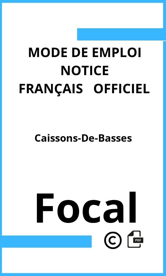 Mode d'emploi four Caissons-De-Basses Focal Français