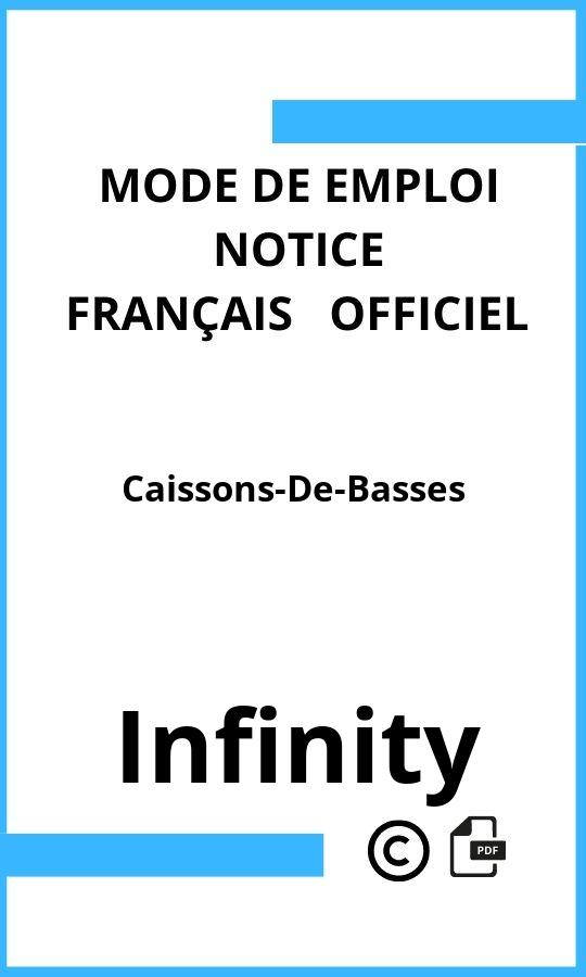 Infinity Caissons-De-Basses Mode d'emploi Français