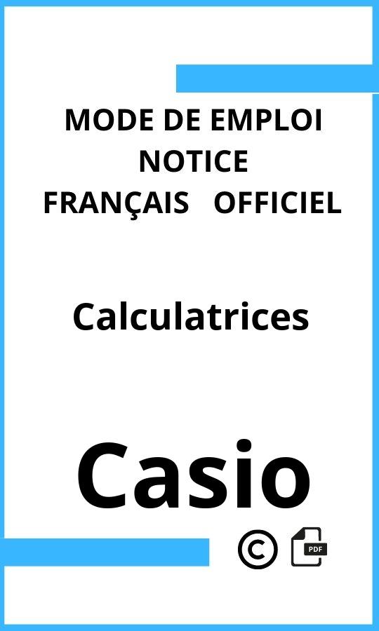 Casio Calculatrices Mode d'emploi Français