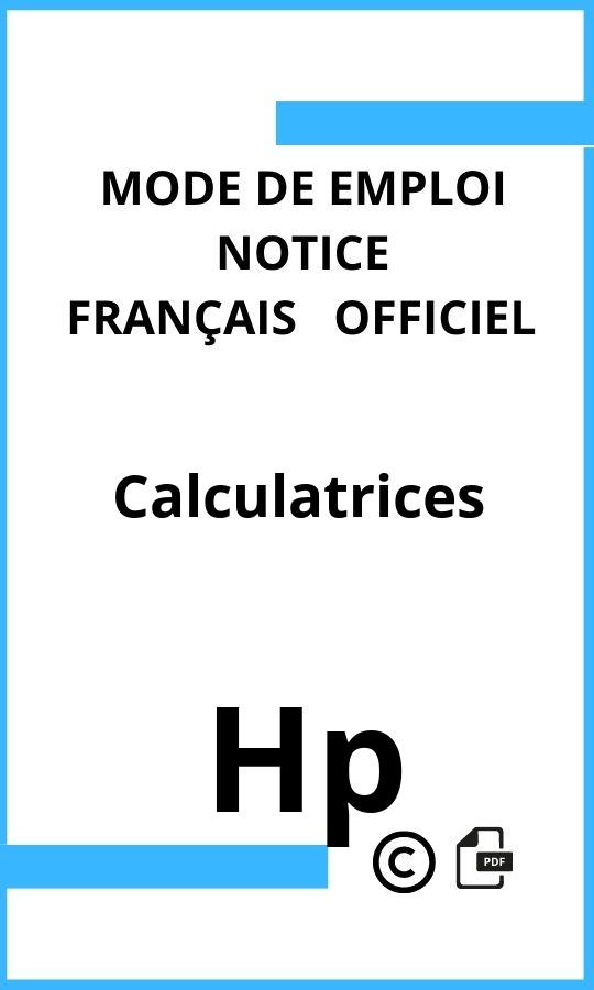 Mode d'emploi four Calculatrices Hp Français