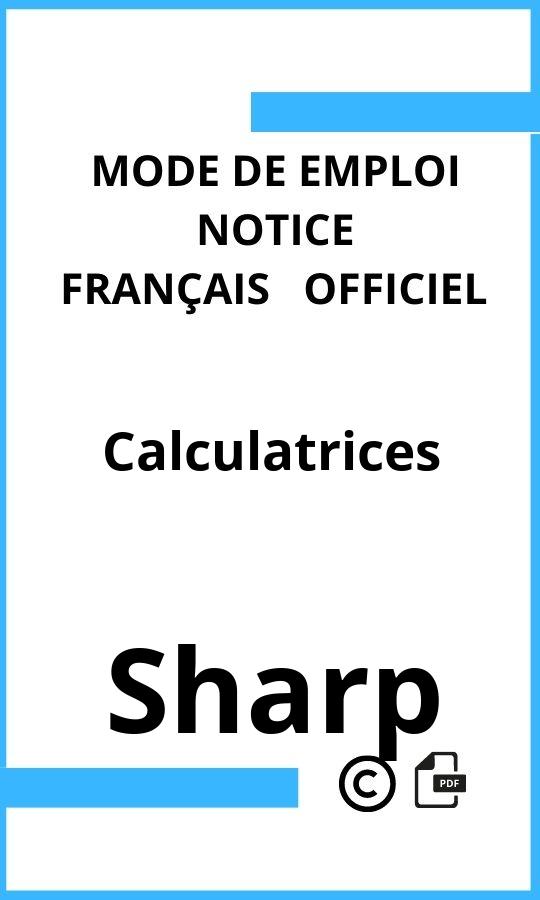 Sharp Calculatrices Mode d'emploi Français