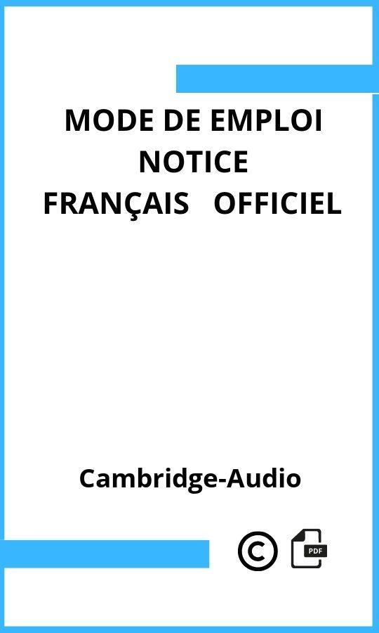 Mode d'emploi four  Cambridge-Audio Français