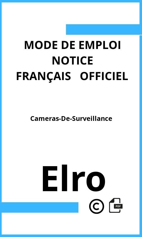 Elro Cameras-De-Surveillance Mode d'emploi Français