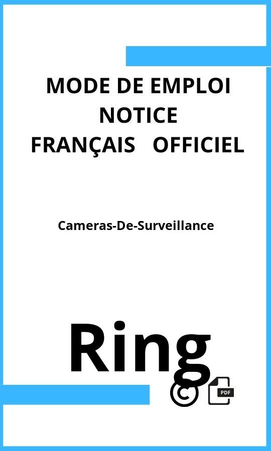 Mode d'emploi four Ring Cameras-De-Surveillance Français