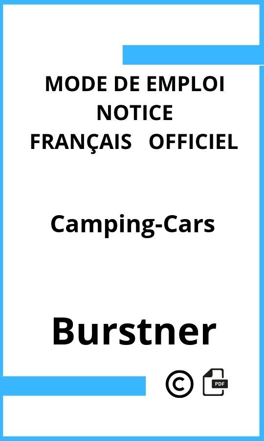 Burstner Camping-Cars Mode d'emploi Français