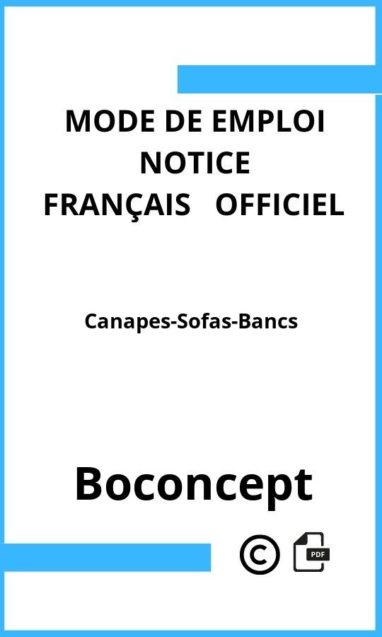 Canapes-Sofas-Bancs Boconcept Mode d'emploi Français