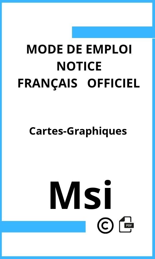 Msi Cartes-Graphiques Mode d'emploi Français