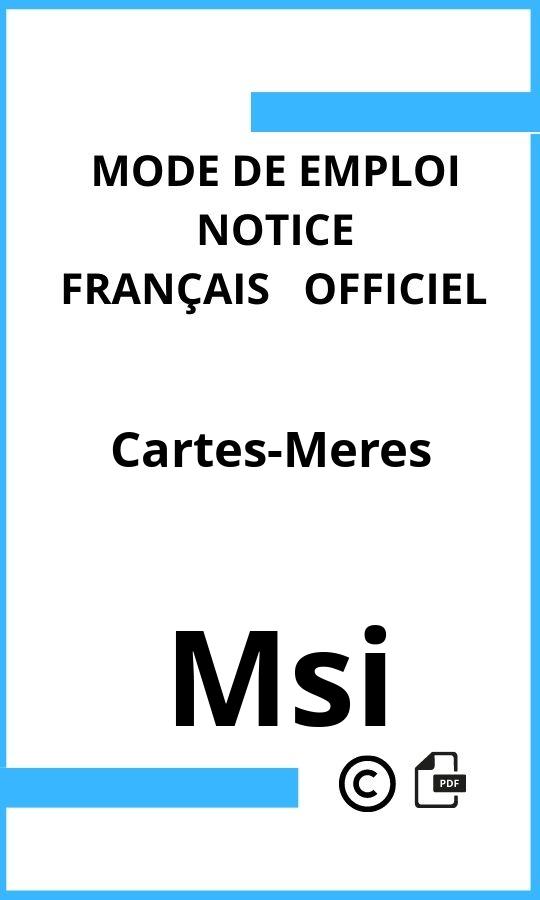 Cartes-Meres Msi Mode d'emploi Français