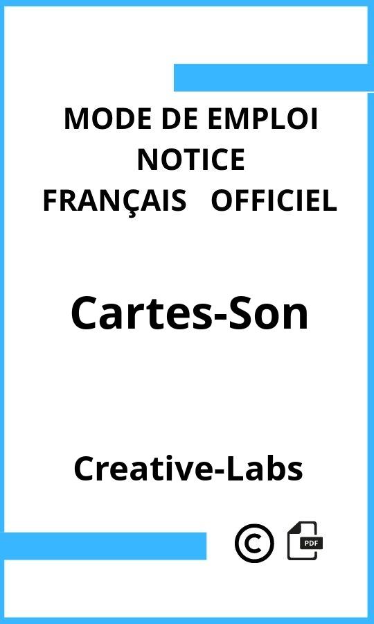 Creative-Labs Cartes-Son Mode d'emploi Français