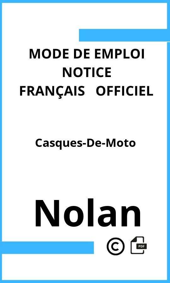 Mode d'emploi four Nolan Casques-De-Moto Français