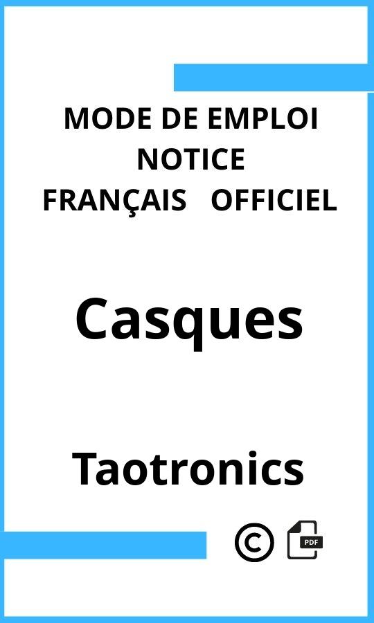 Mode d'emploi four Casques Taotronics Français