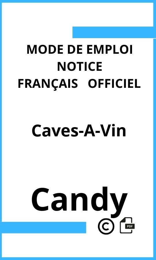 Mode d'emploi four Caves-A-Vin Candy Français