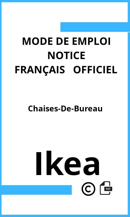 Mode d'emploi four Ikea Chaises-De-Bureau Français