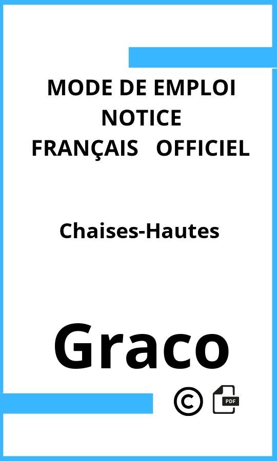 Chaises-Hautes Graco Mode d'emploi Français