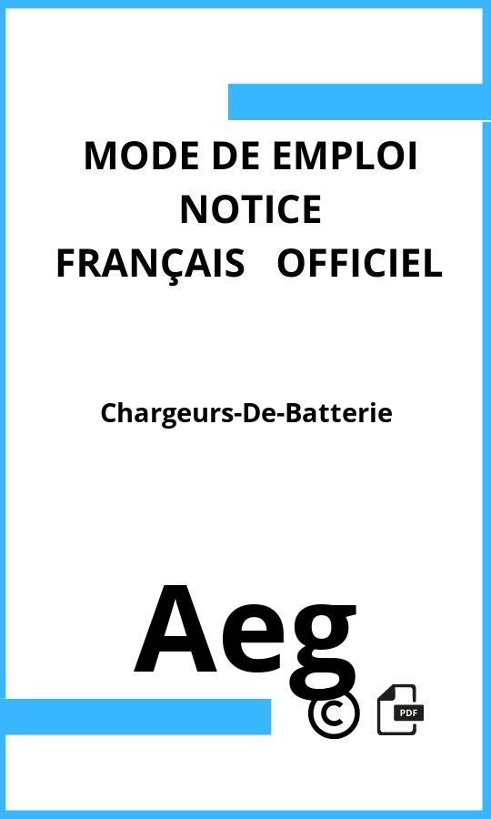 Mode d'emploi four Aeg Chargeurs-De-Batterie Français