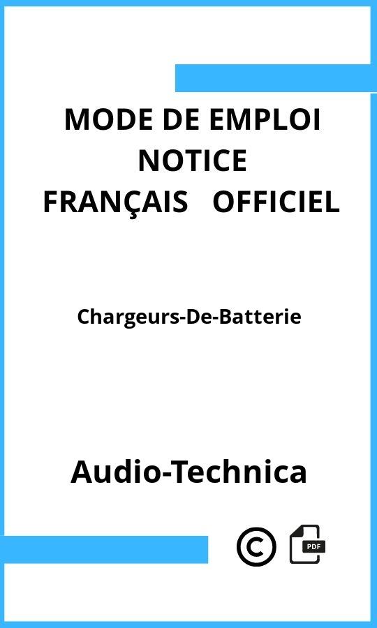 Mode d'emploi four Audio-Technica Chargeurs-De-Batterie Français