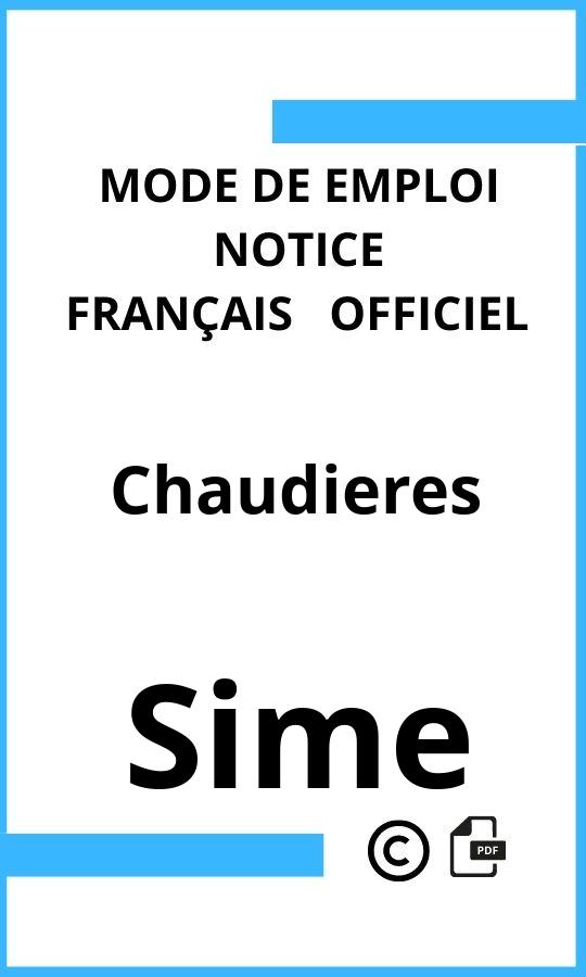 Mode d'emploi four Sime Chaudieres Français