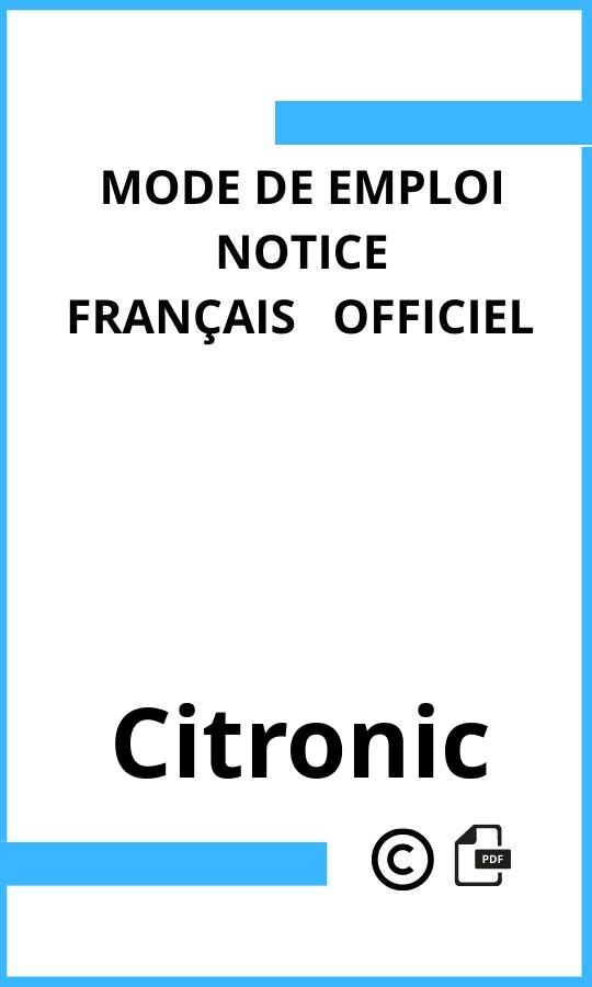 Mode d'emploi four  Citronic Français