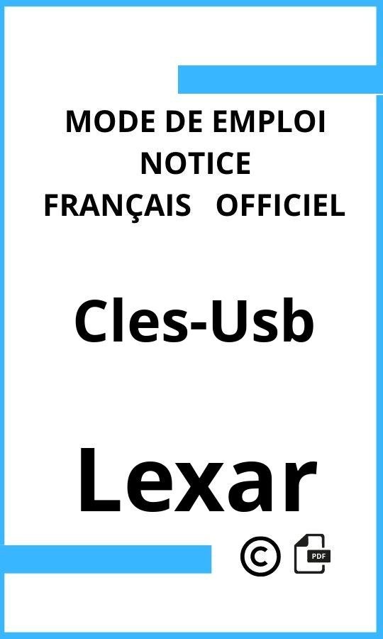 Mode d'emploi four Lexar Cles-Usb Français