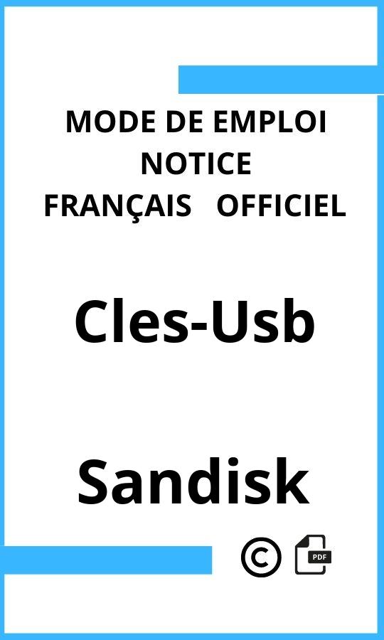 Mode d'emploi four Sandisk Cles-Usb Français