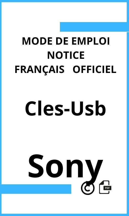 Sony Cles-Usb Mode d'emploi Français