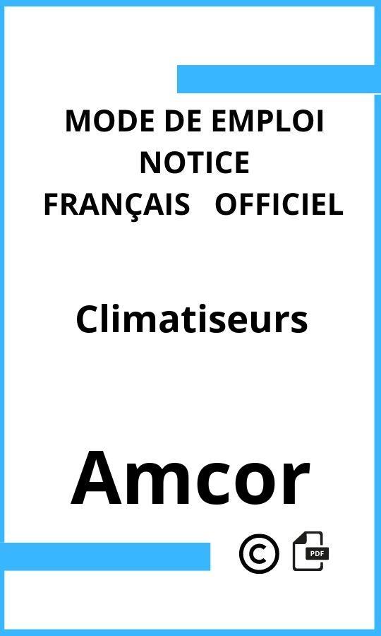 Mode d'emploi four Climatiseurs Amcor Français