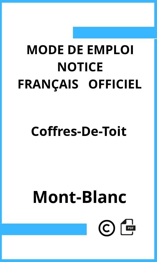 Mont-Blanc Coffres-De-Toit Mode d'emploi Français