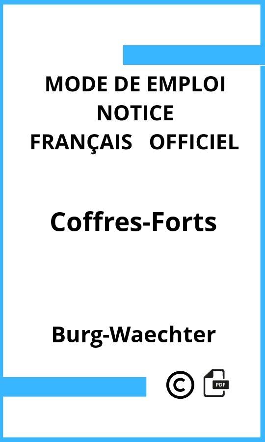 Burg-Waechter Coffres-Forts Mode d'emploi Français