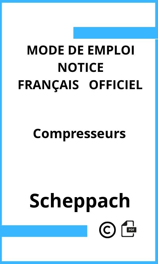 Compresseurs Scheppach Mode d'emploi Français