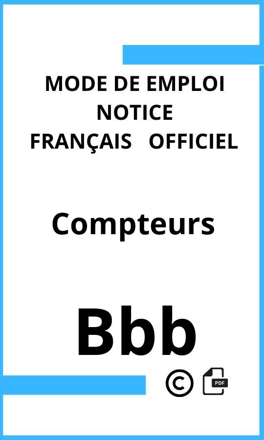 Mode d'emploi four Compteurs Bbb Français