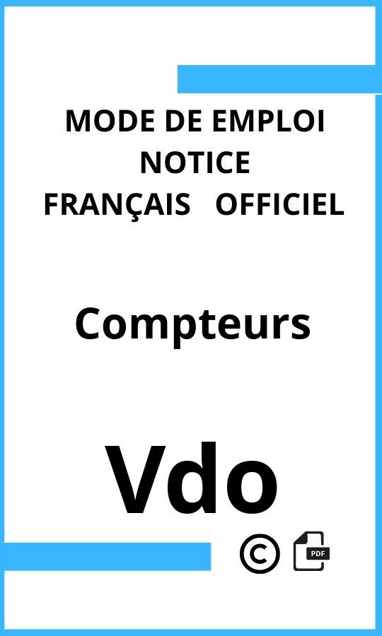 Mode d'emploi four Compteurs Vdo Français