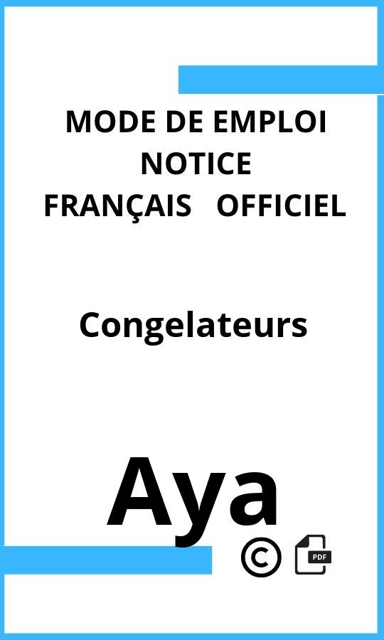 Mode d'emploi four Aya Congelateurs Français