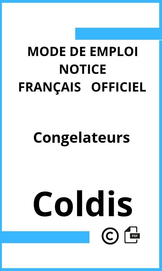 Congelateurs Coldis Mode d'emploi Français