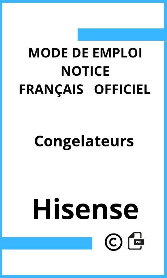 Congelateurs Hisense Mode d'emploi Français