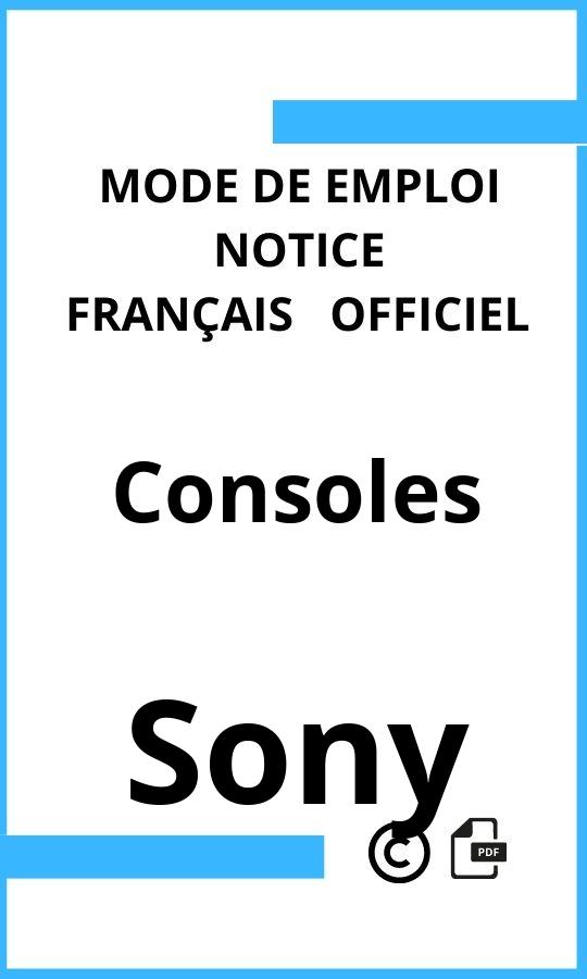 Mode d'emploi four Consoles Sony Français