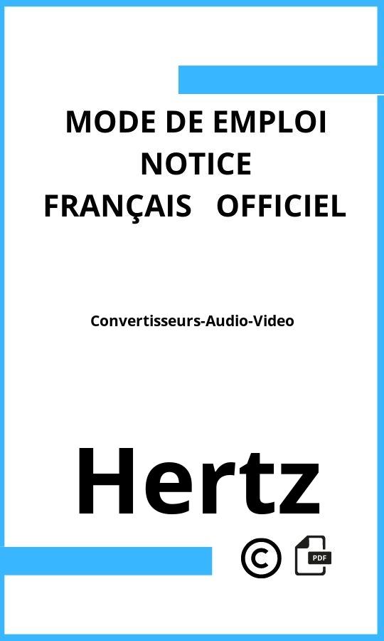 Mode d'emploi four Convertisseurs-Audio-Video Hertz Français