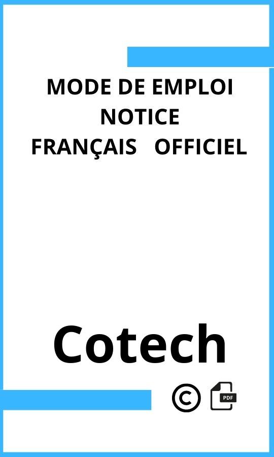  Cotech Mode d'emploi Français