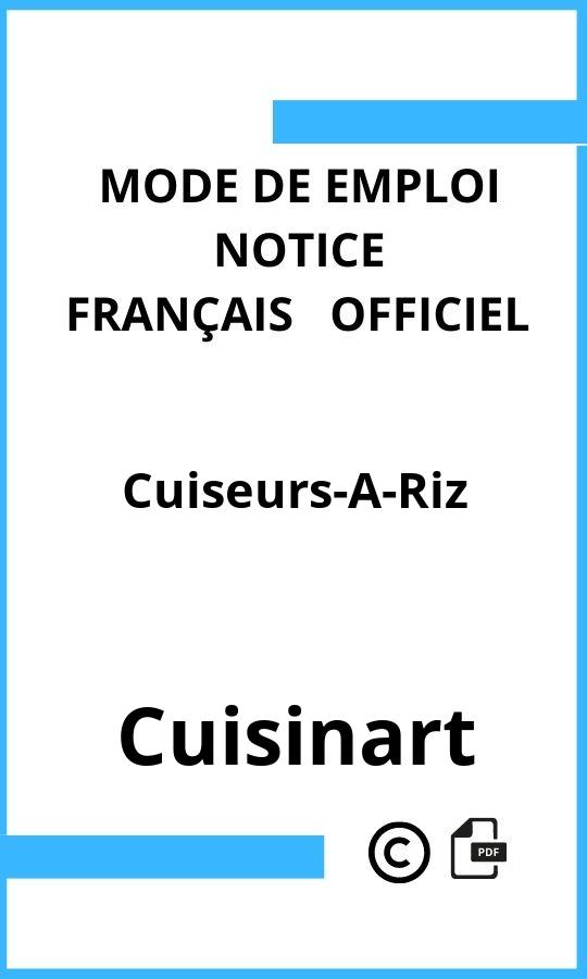 Mode d'emploi four Cuisinart Cuiseurs-A-Riz Français