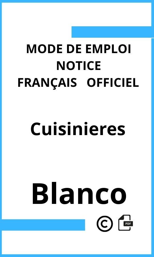 Cuisinieres Blanco Mode d'emploi Français