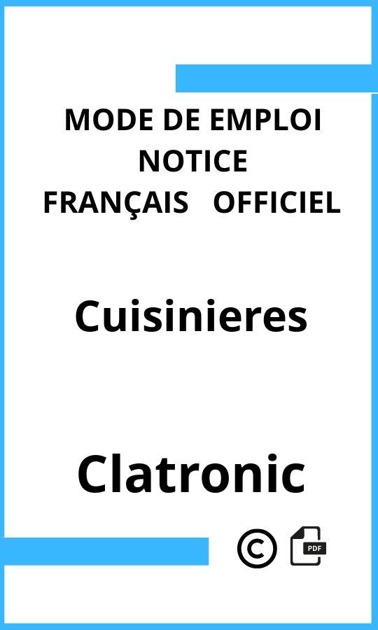 Mode d'emploi four Clatronic Cuisinieres Français