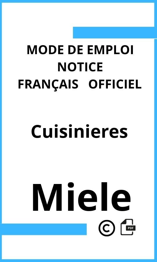 Mode d'emploi four Cuisinieres Miele Français