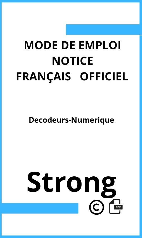 Mode d'emploi four Decodeurs-Numerique Strong Français