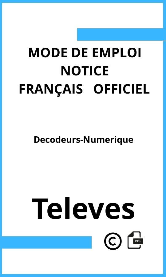 Mode d'emploi four Televes Decodeurs-Numerique Français