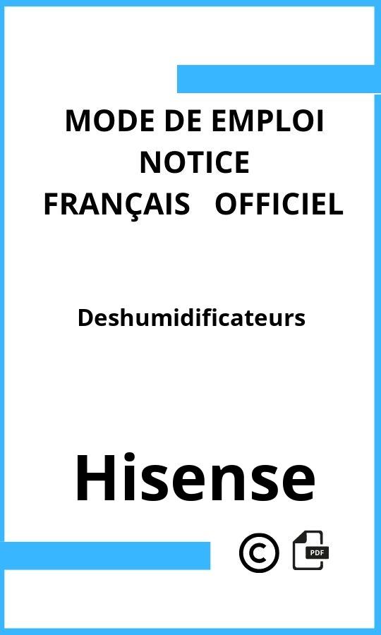 Mode d'emploi four Deshumidificateurs Hisense Français